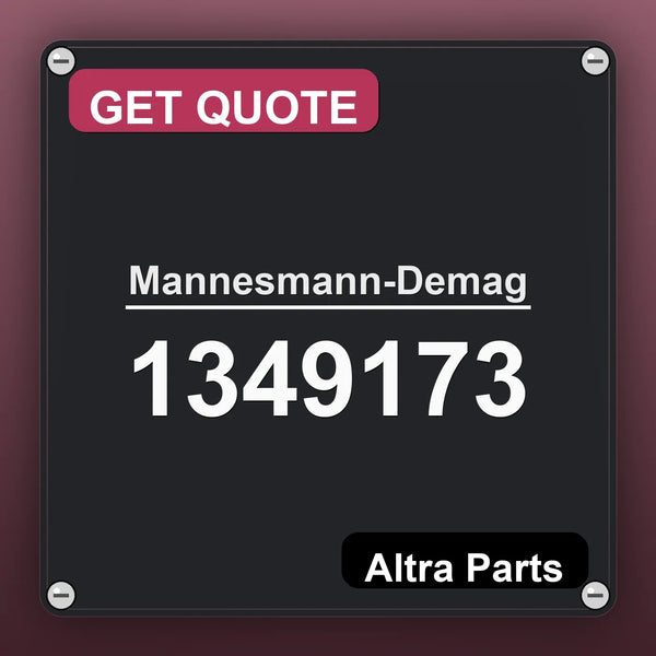 Mannesmann-Demag 1349173 industrial nameplate style image – Altra Parts. GET QUOTE.