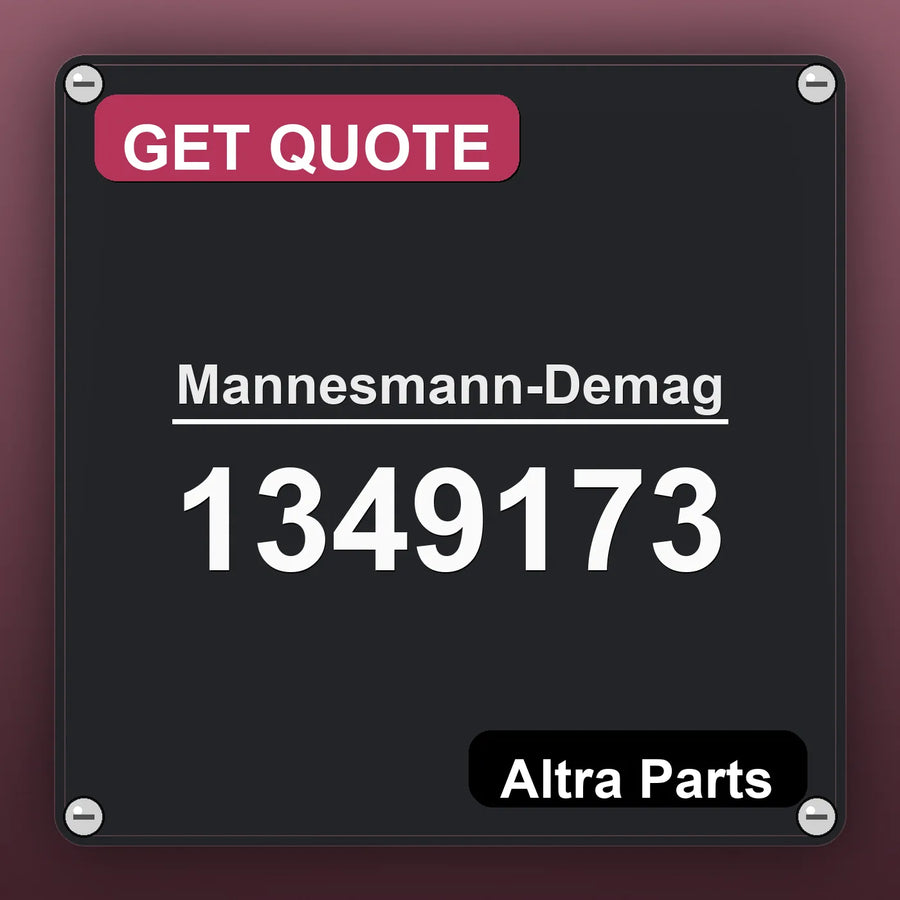 Mannesmann-Demag 1349173 industrial nameplate style image – Altra Parts. GET QUOTE.