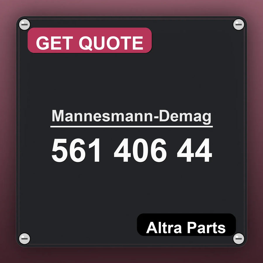 Mannesmann-Demag 561 406 44 industrial nameplate style image – Altra Parts. GET QUOTE.