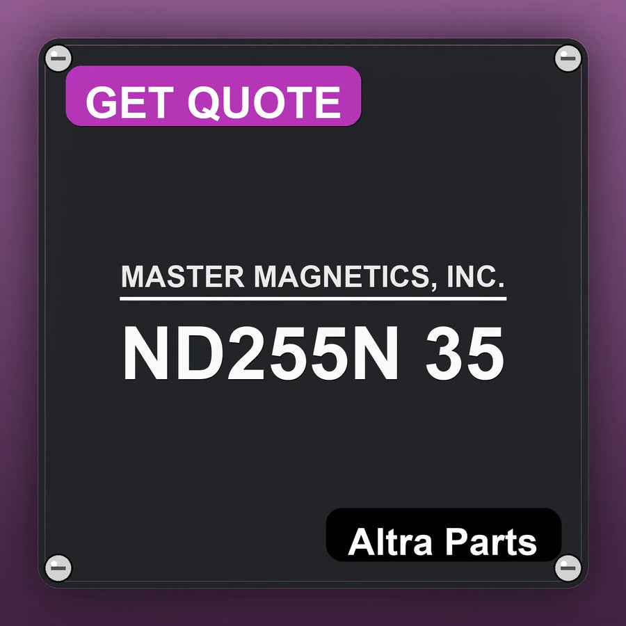 MASTER MAGNETICS, INC. ND255N 35 industrial nameplate style image – Altra Parts. GET QUOTE.