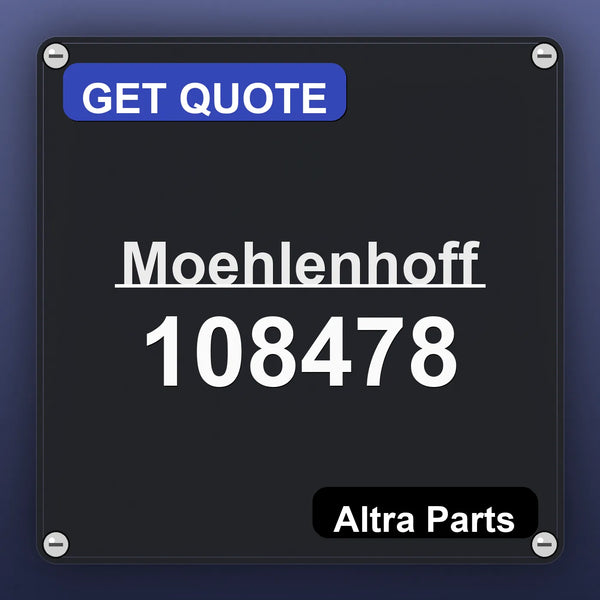 Moehlenhoff 108478 industrial nameplate style image – Altra Parts. GET QUOTE.