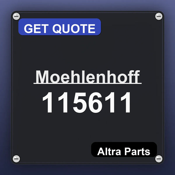 Moehlenhoff 115611 industrial nameplate style image – Altra Parts. GET QUOTE.