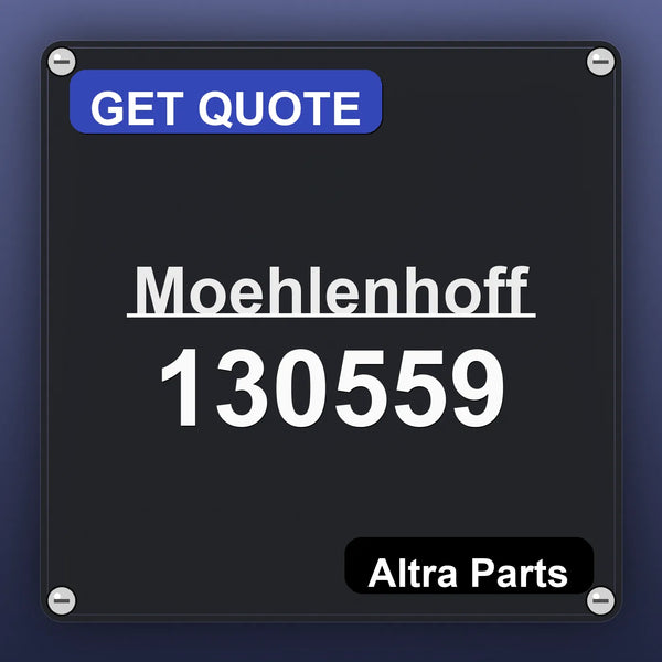 Moehlenhoff 130559 industrial nameplate style image – Altra Parts. GET QUOTE.