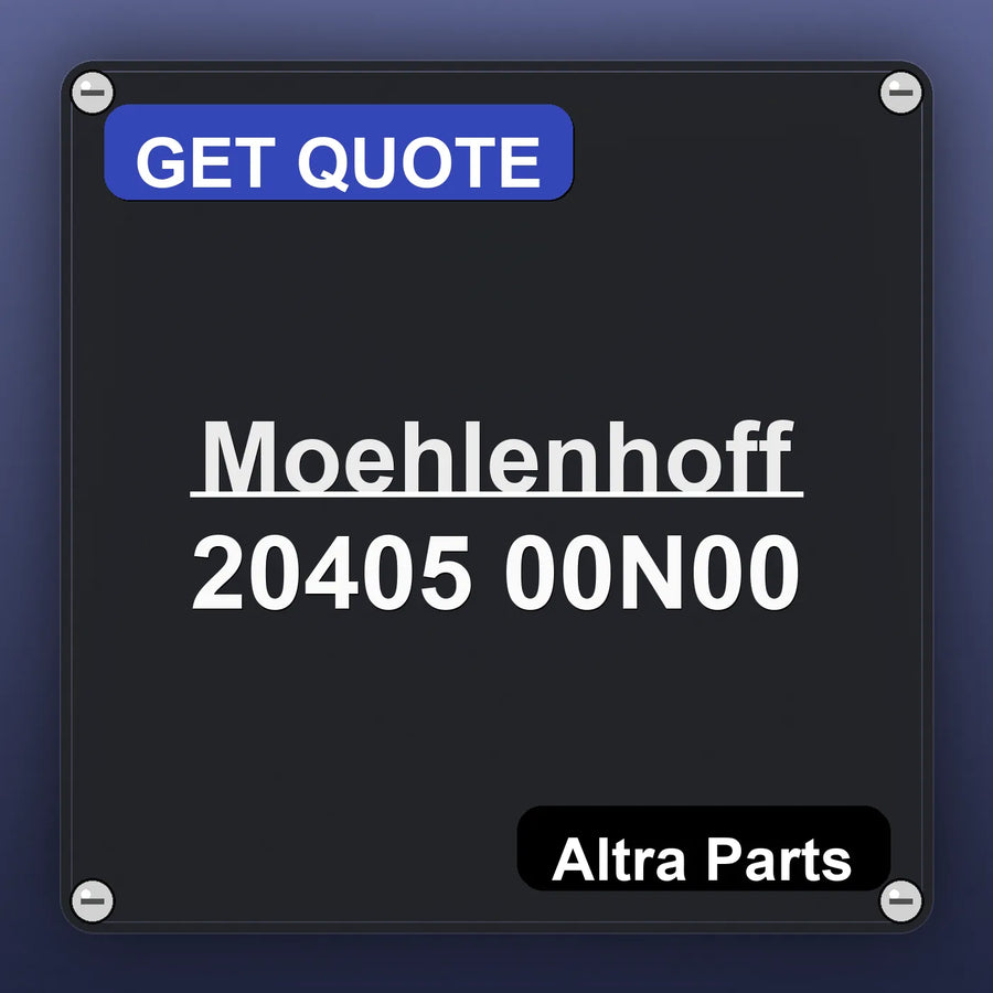 Moehlenhoff 20405 00N00 industrial nameplate style image – Altra Parts. GET QUOTE.