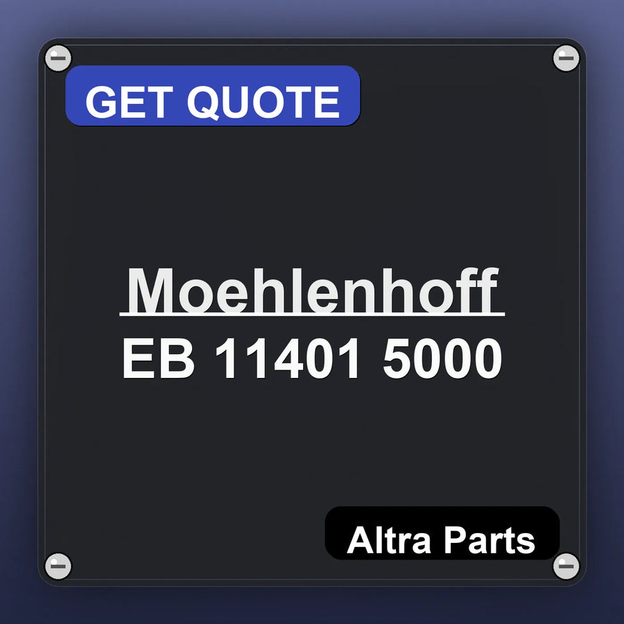 Moehlenhoff EB 11401 5000 industrial nameplate style image – Altra Parts. GET QUOTE.