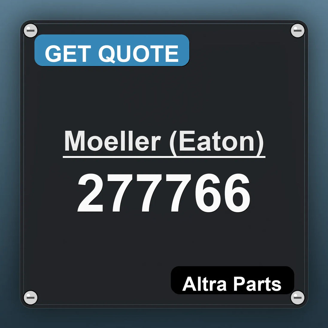 Moeller (Eaton) 277766 industrial nameplate style image – Altra Parts. GET QUOTE.