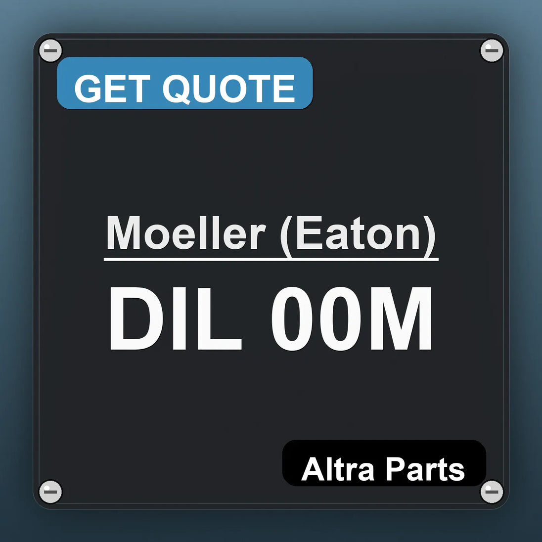 Moeller (Eaton) DIL 00M industrial nameplate style image – Altra Parts. GET QUOTE.