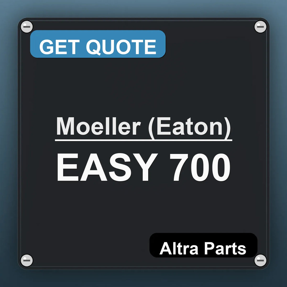 Moeller (Eaton) EASY 700 industrial nameplate style image – Altra Parts. GET QUOTE.