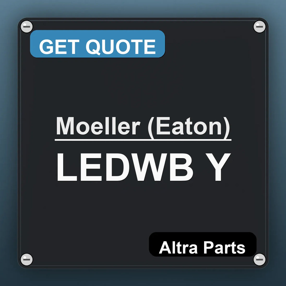 Moeller (Eaton) LEDWB Y industrial nameplate style image – Altra Parts. GET QUOTE.