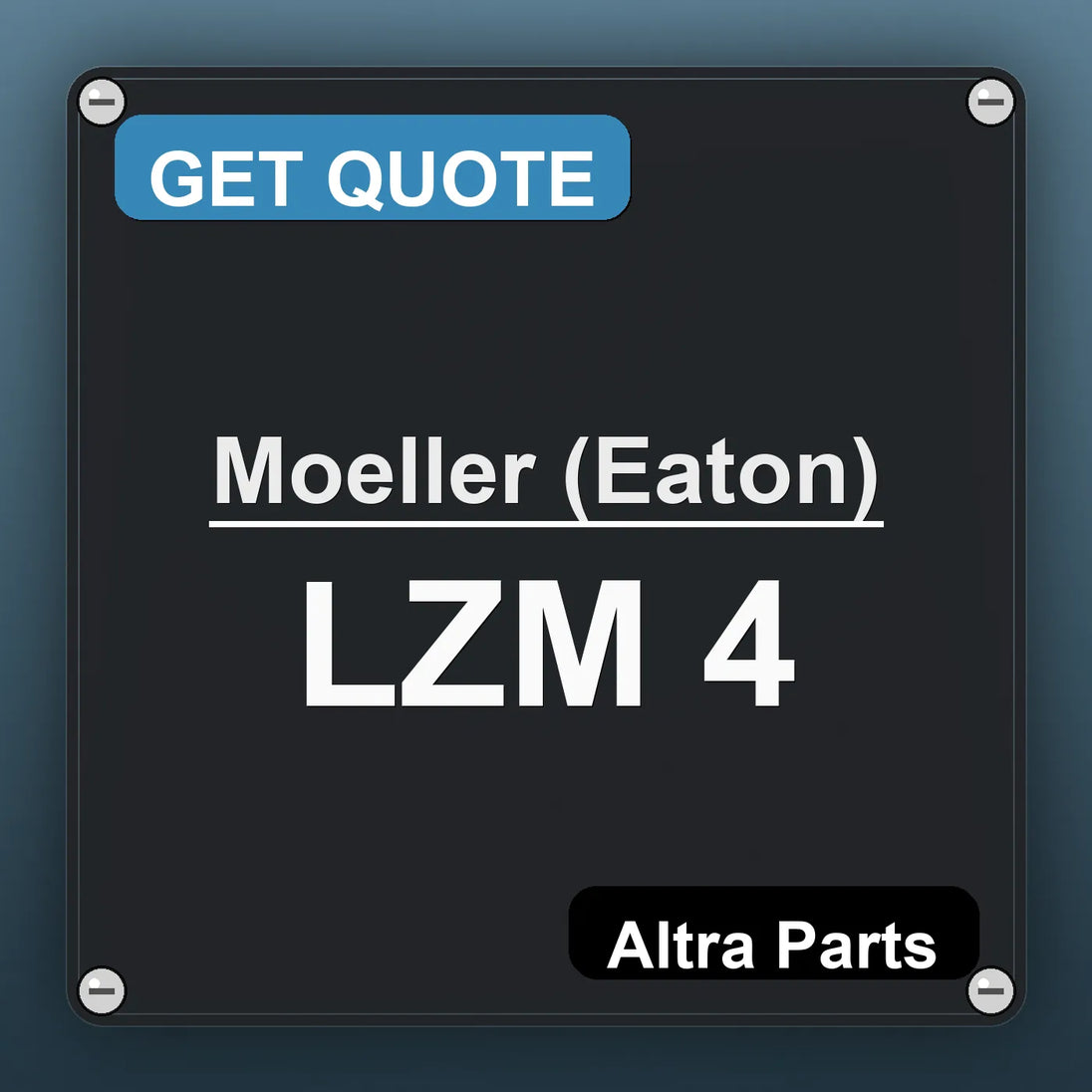 Moeller (Eaton) LZM 4 industrial nameplate style image – Altra Parts. GET QUOTE.