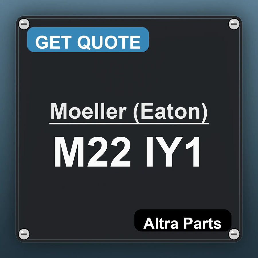 Moeller (Eaton) M22 IY1 industrial nameplate style image – Altra Parts. GET QUOTE.