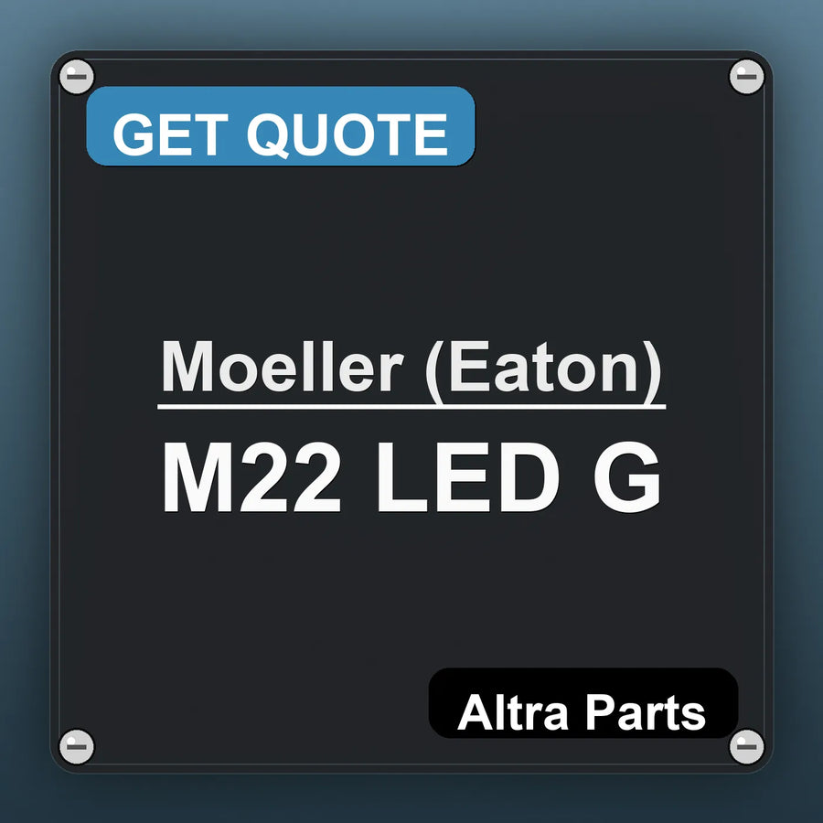 Moeller (Eaton) M22 LED G industrial nameplate style image – Altra Parts. GET QUOTE.