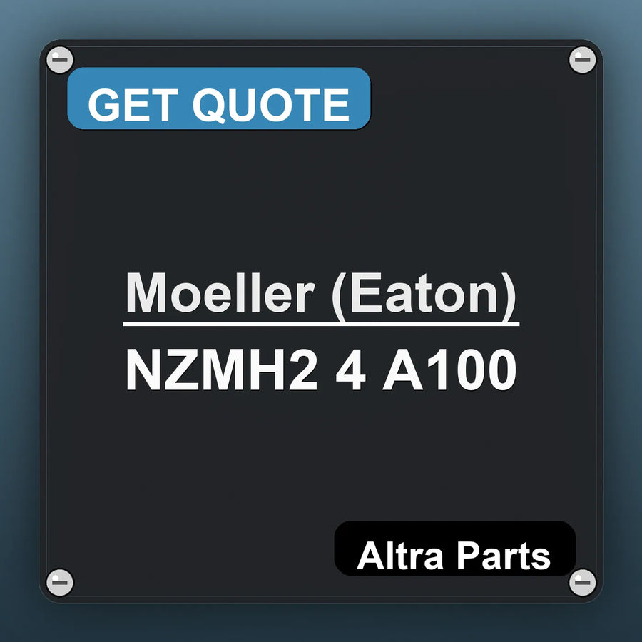 Moeller (Eaton) NZMH2 4 A100 industrial nameplate style image – Altra Parts. GET QUOTE.
