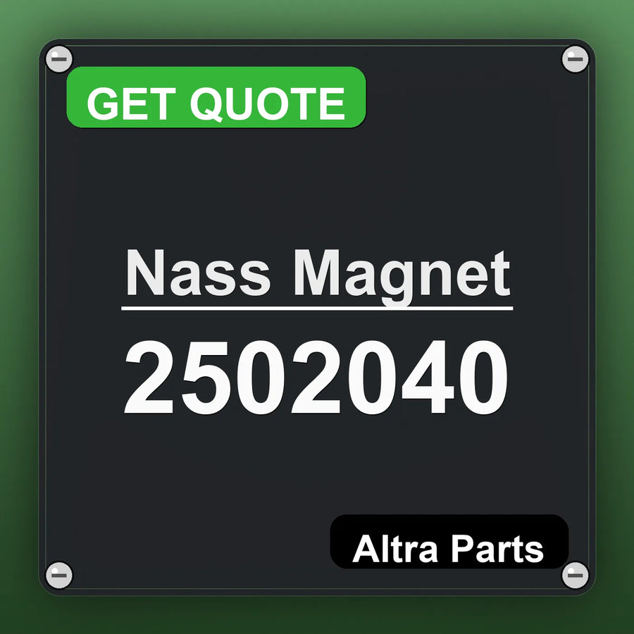 Nass Magnet 2502040 industrial nameplate style image – Altra Parts. GET QUOTE.