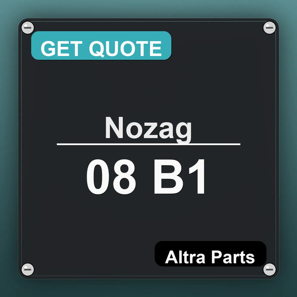 Nozag 08 B1 industrial nameplate style image – Altra Parts. GET QUOTE.
