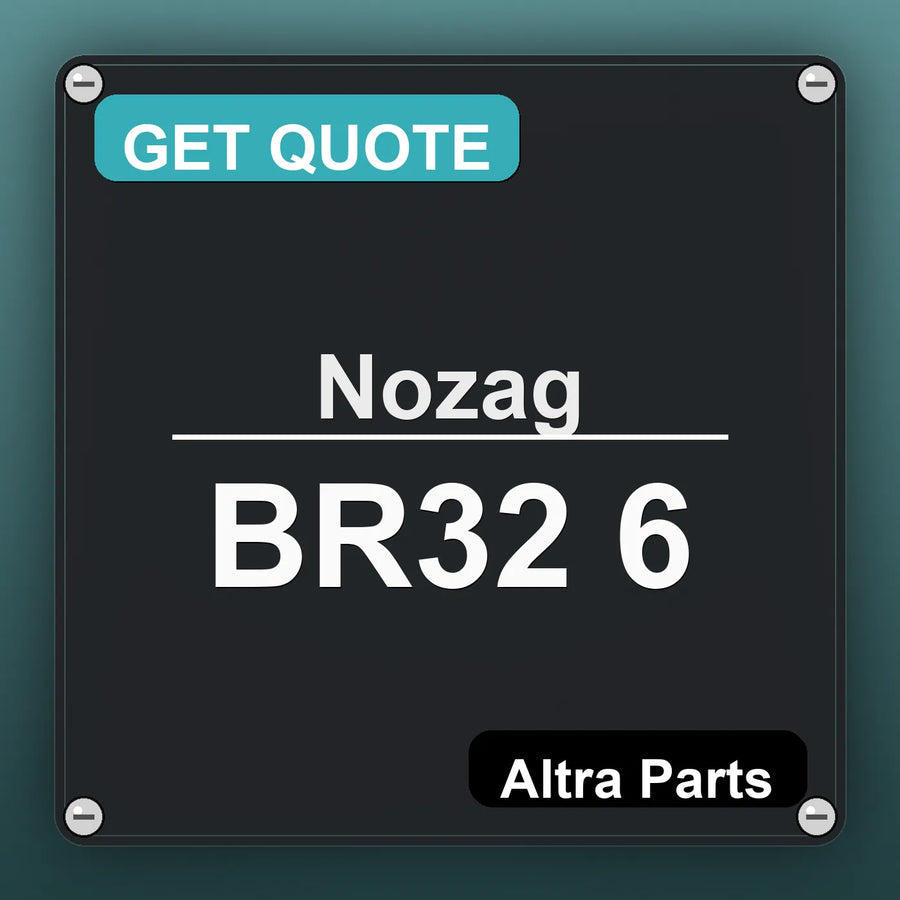 Nozag BR32 6 industrial nameplate style image – Altra Parts. GET QUOTE.
