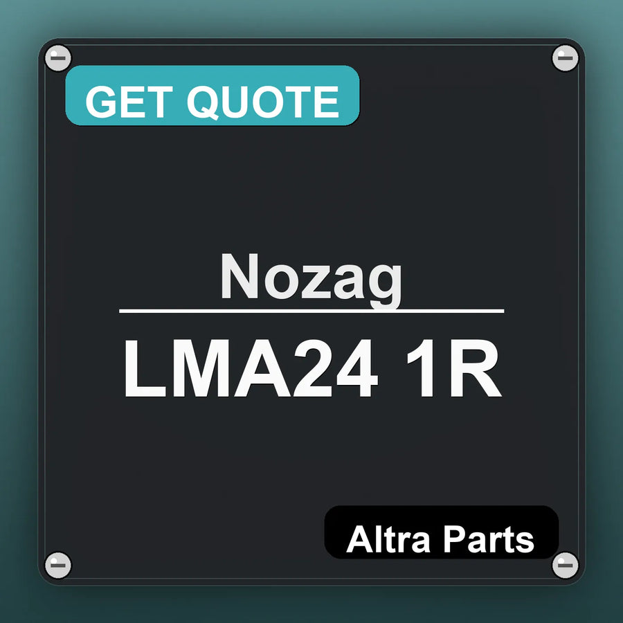 Nozag LMA24 1R industrial nameplate style image – Altra Parts. GET QUOTE.