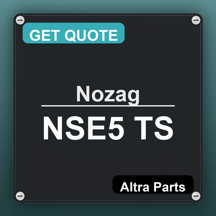 Nozag NSE5 TS industrial nameplate style image – Altra Parts. GET QUOTE.