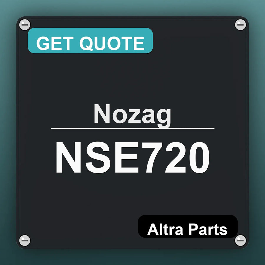Nozag NSE720 industrial nameplate style image – Altra Parts. GET QUOTE.
