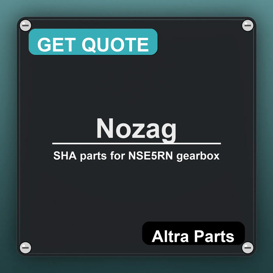 Nozag SHA parts for NSE5RN gearbox industrial nameplate style image – Altra Parts. GET QUOTE.