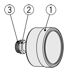 SMC P601010-12 Vakuum-Manometer-Set