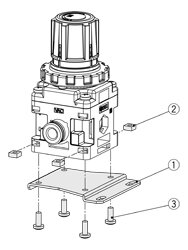 SMC P601020-14 Fußbefestigungselement