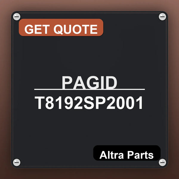 PAGID T8192SP2001 industrial nameplate style image – Altra Parts. GET QUOTE.