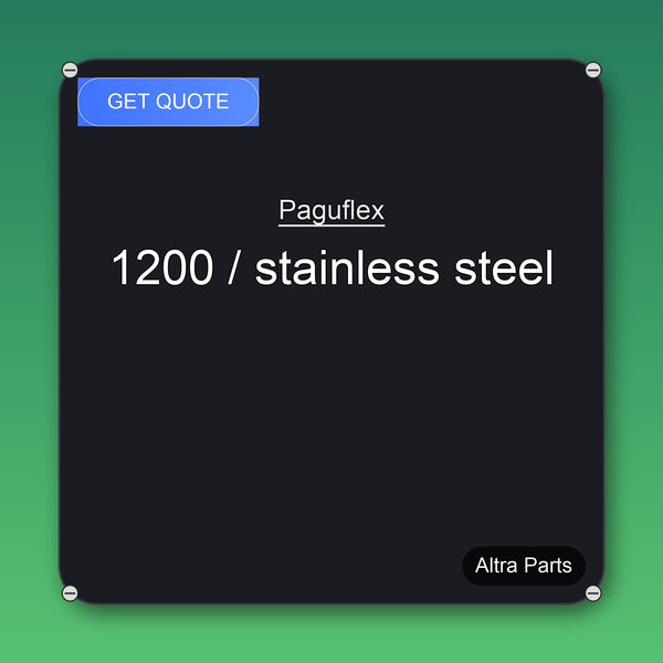 Paguflex 1200 / stainless steel industrial spare part – fast international delivery & worldwide shipping