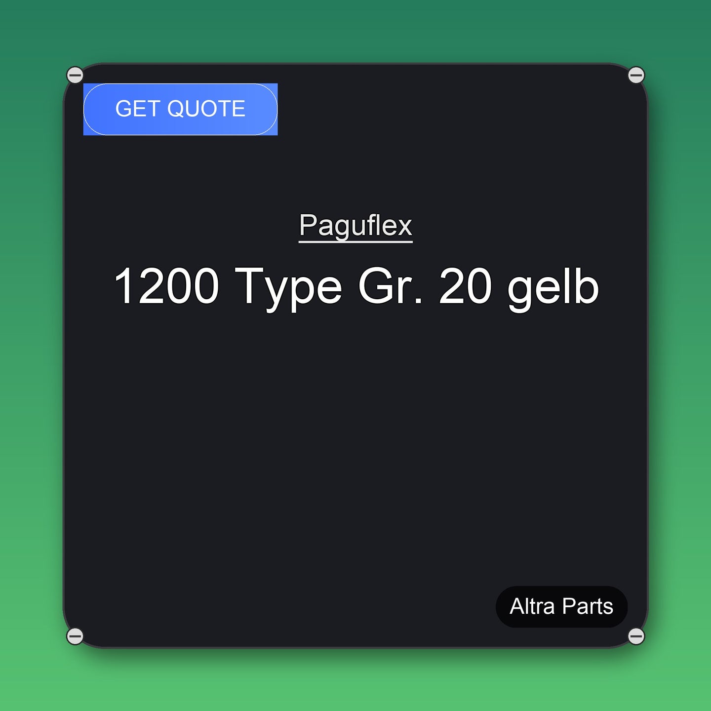 Paguflex 1200 Type Gr. 20 gelb industrial spare part – fast international delivery & worldwide shipping