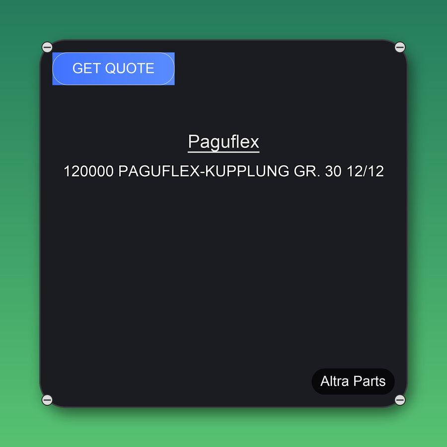 Paguflex 120000 PAGUFLEX-KUPPLUNG GR. 30 12/12 industrial spare part – fast international delivery & worldwide shipping