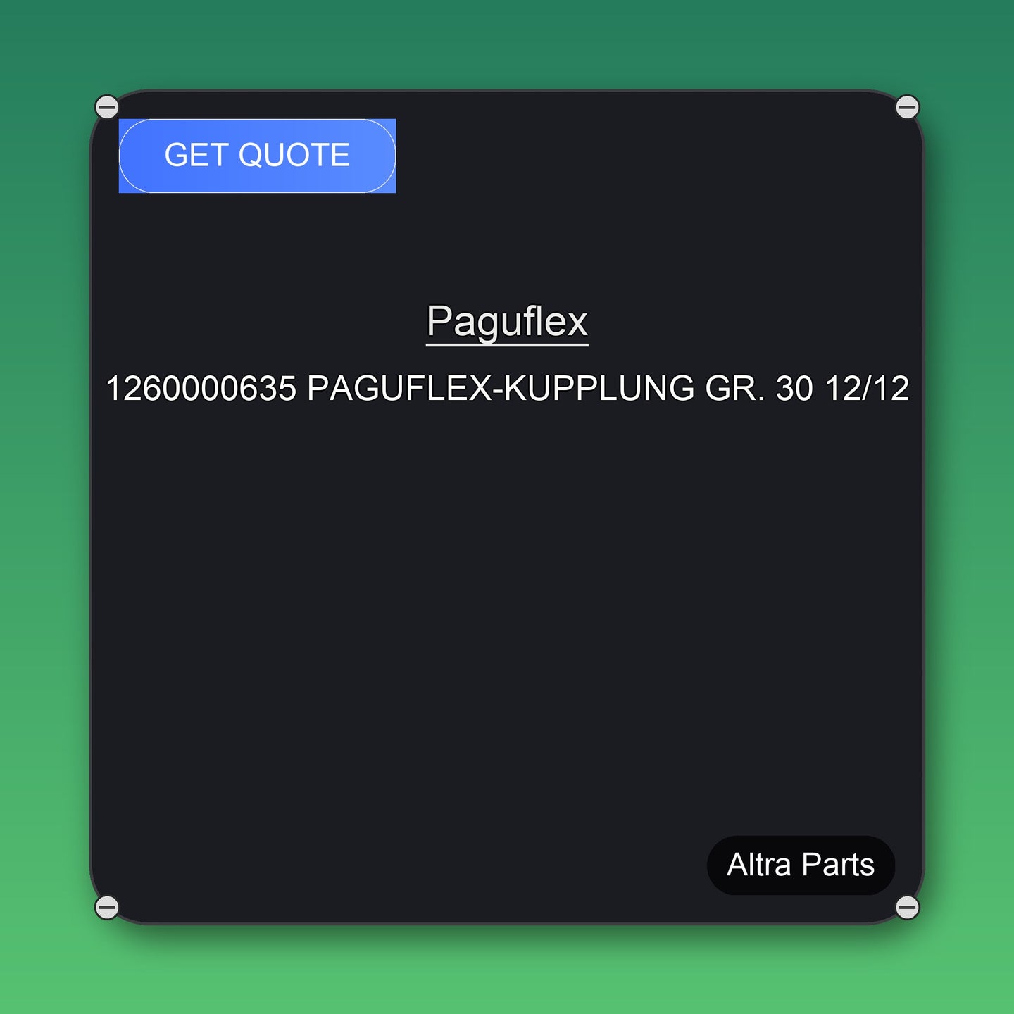 Paguflex 1260000635 PAGUFLEX-KUPPLUNG GR. 30 12/12 industrial spare part – fast international delivery & worldwide shipping