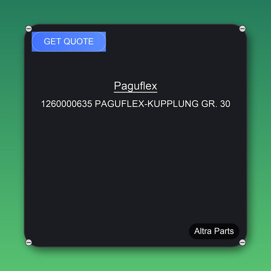 Paguflex 1260000635 PAGUFLEX-KUPPLUNG GR. 30 industrial spare part – fast international delivery & worldwide shipping