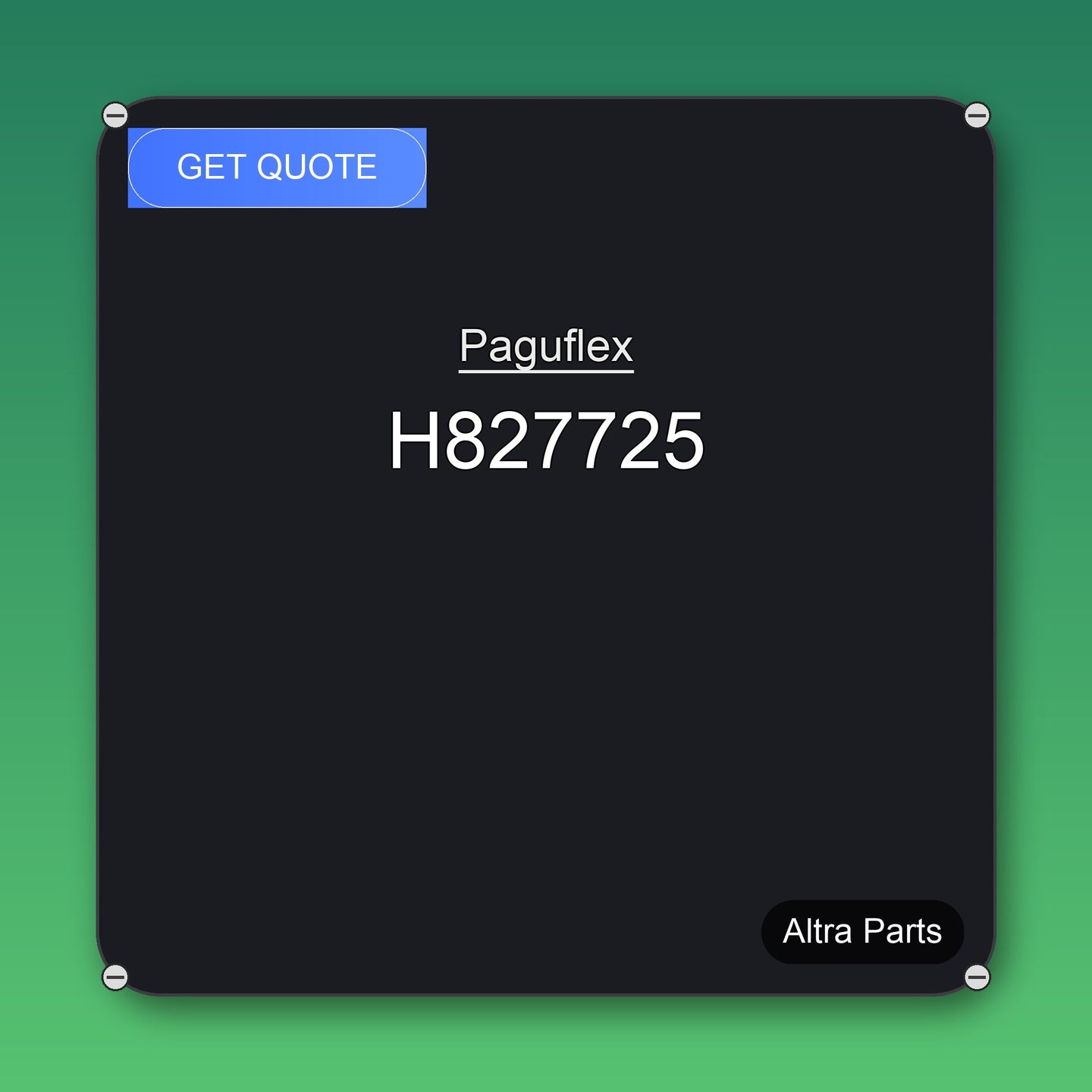 Paguflex H827725 industrial spare part – fast international delivery & worldwide shipping