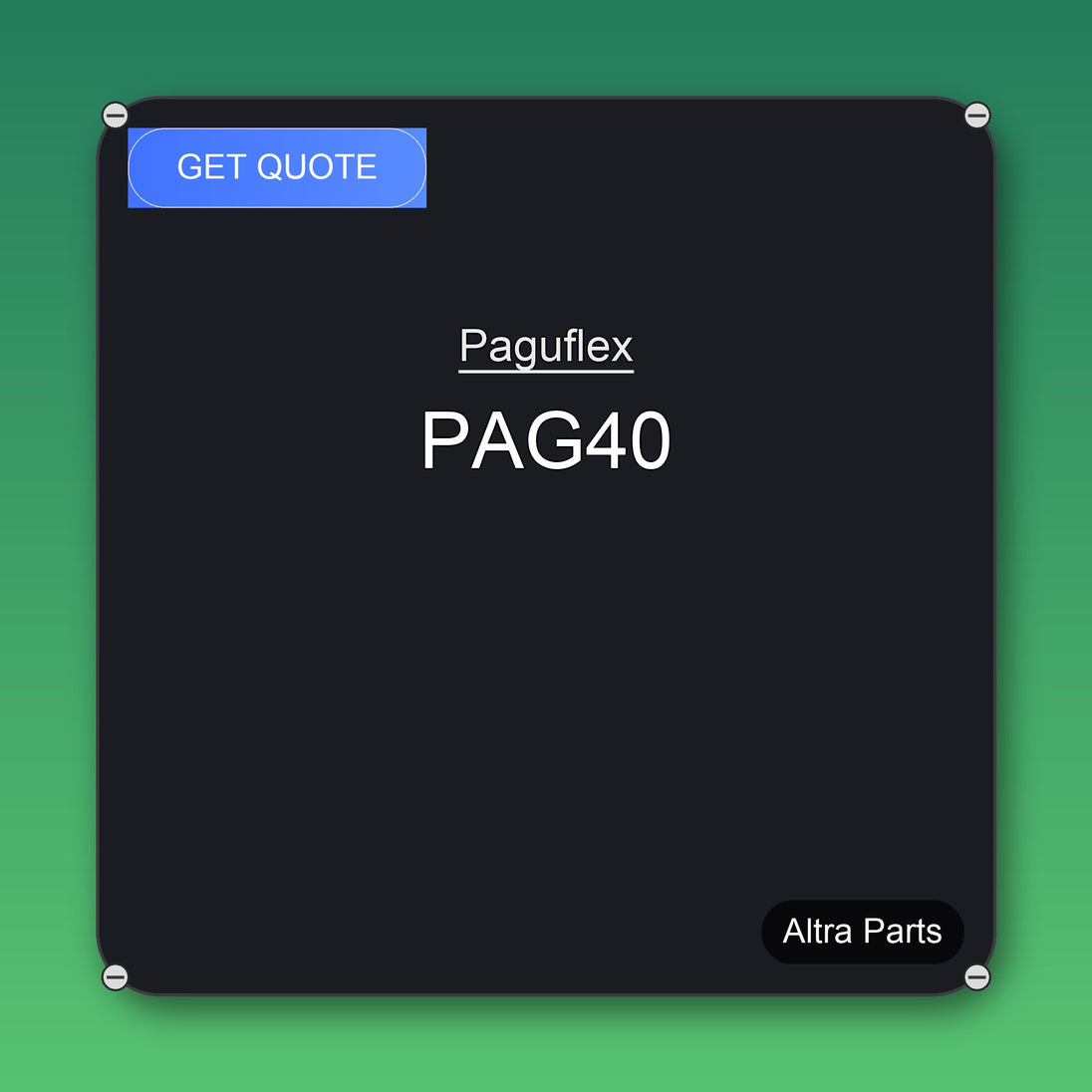 Paguflex PAG40 industrial spare part – fast international delivery & worldwide shipping