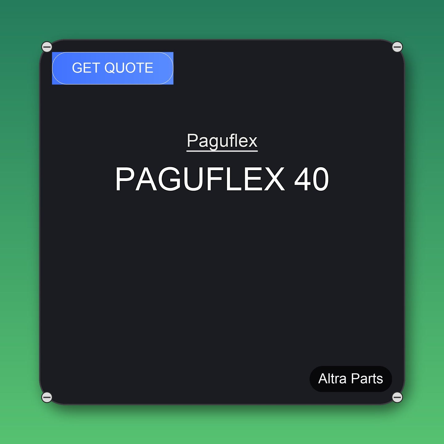 Paguflex PAGUFLEX 40 industrial spare part – fast international delivery & worldwide shipping