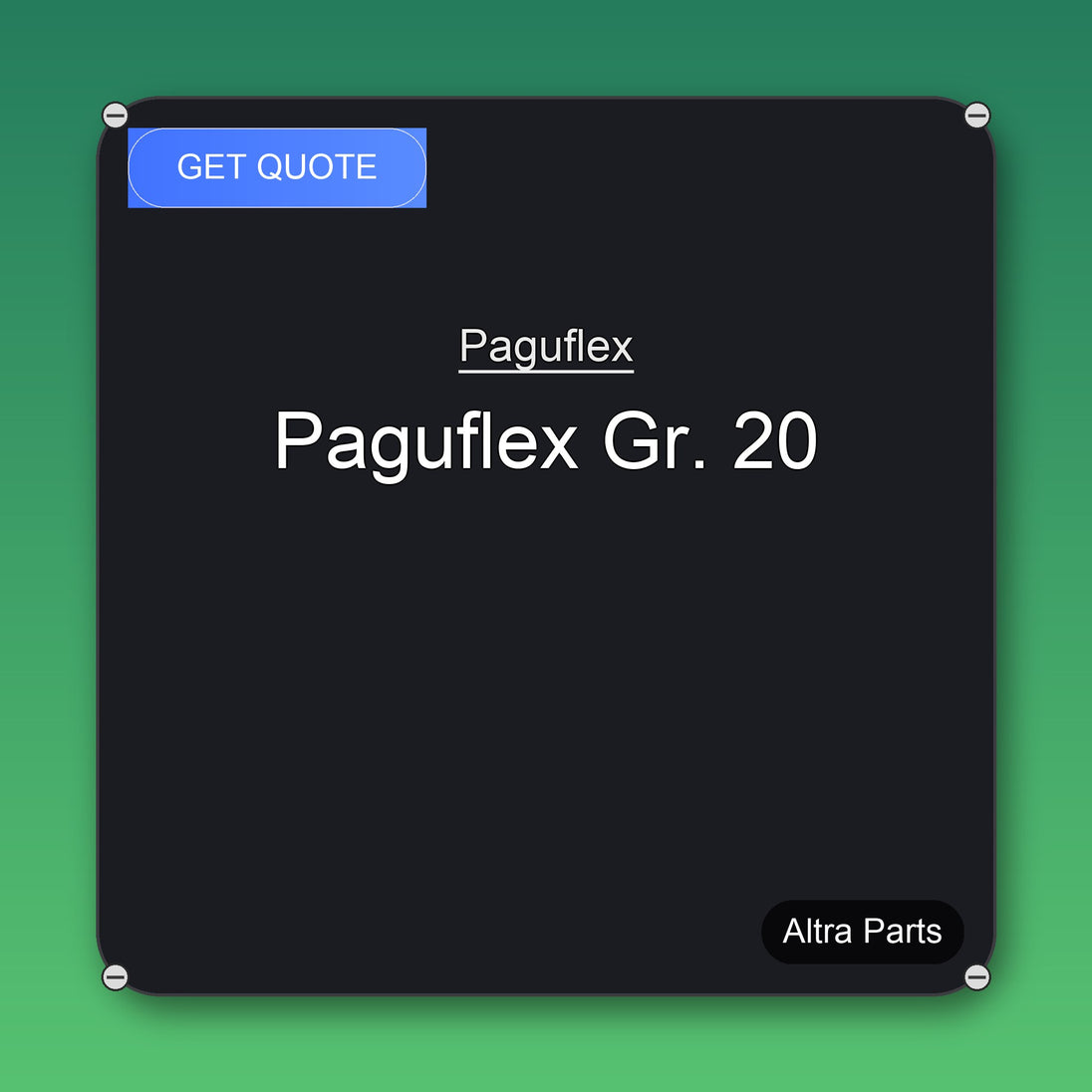 Paguflex Paguflex Gr. 20 industrial spare part – fast international delivery & worldwide shipping