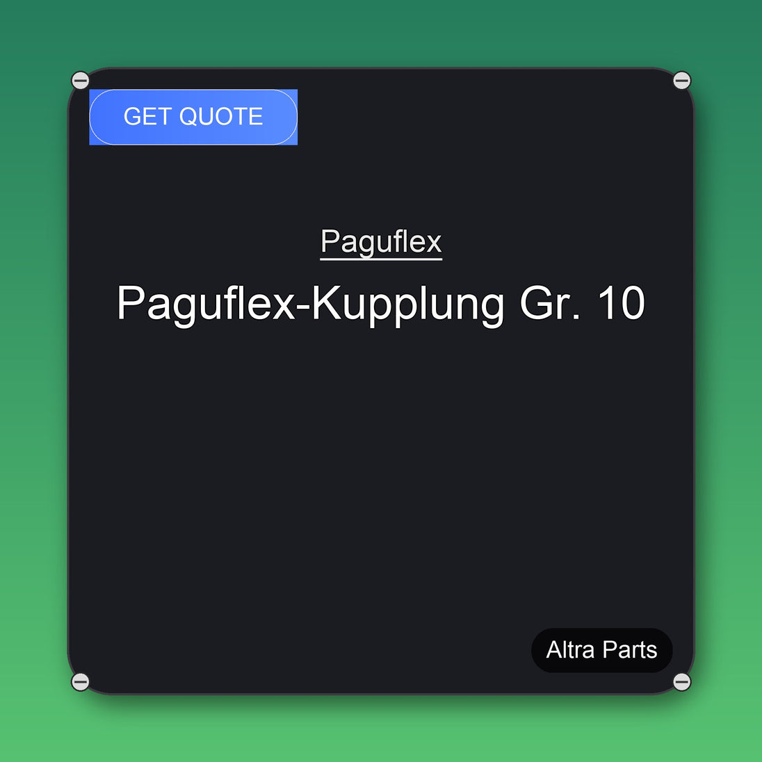 Paguflex Paguflex-Kupplung Gr. 10 industrial spare part – fast international delivery & worldwide shipping