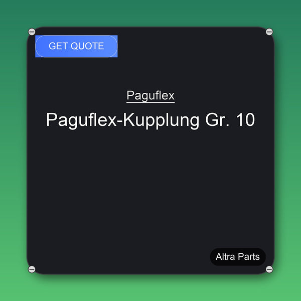 Paguflex Paguflex-Kupplung Gr. 10 industrial spare part – fast international delivery & worldwide shipping