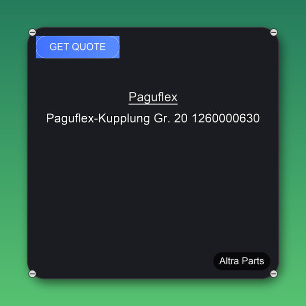 Paguflex Paguflex-Kupplung Gr. 20 1260000630 industrial spare part – fast international delivery & worldwide shipping