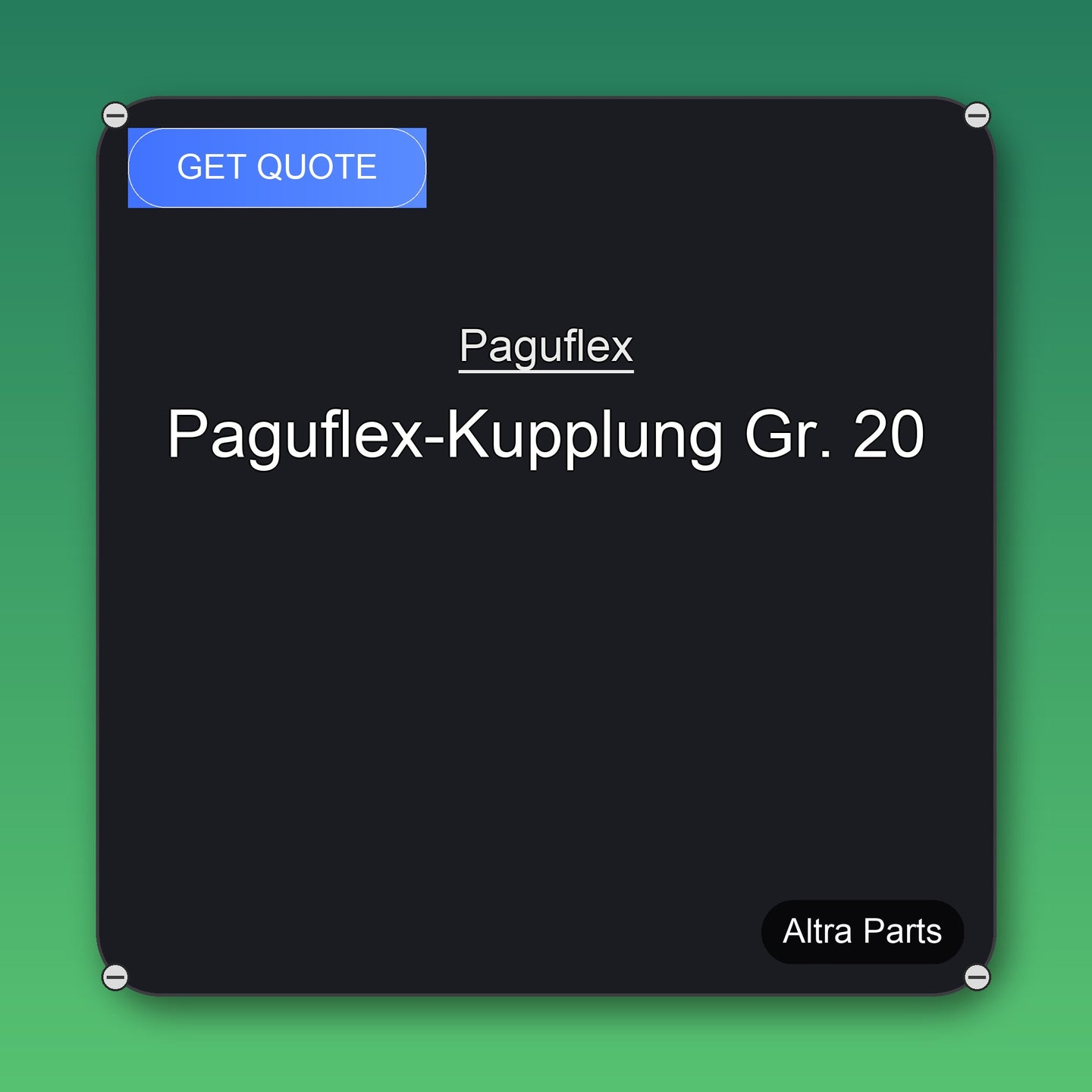 Paguflex Paguflex-Kupplung Gr. 20 industrial spare part – fast international delivery & worldwide shipping