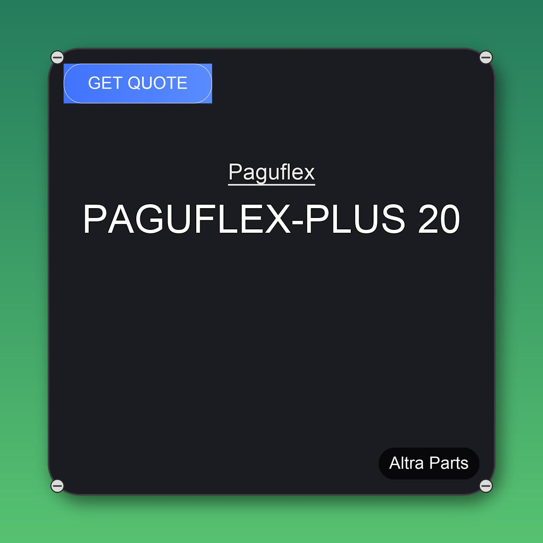 Paguflex PAGUFLEX-PLUS 20 industrial spare part – fast international delivery & worldwide shipping