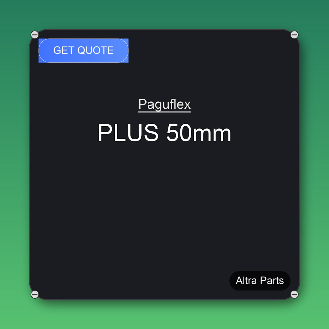 Paguflex PLUS 50mm industrial spare part – fast international delivery & worldwide shipping