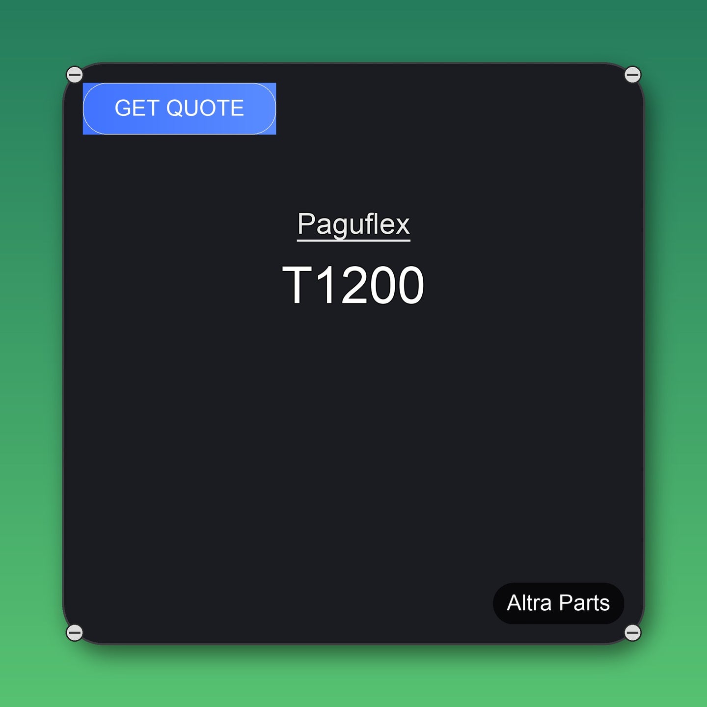 Paguflex T1200 industrial spare part – fast international delivery & worldwide shipping