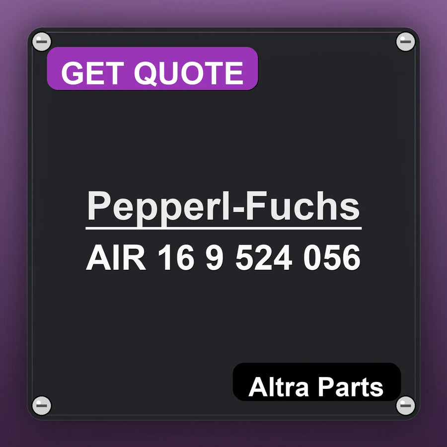 Pepperl-Fuchs AIR 16 9 524 056 industrial nameplate style image – Altra Parts. GET QUOTE.