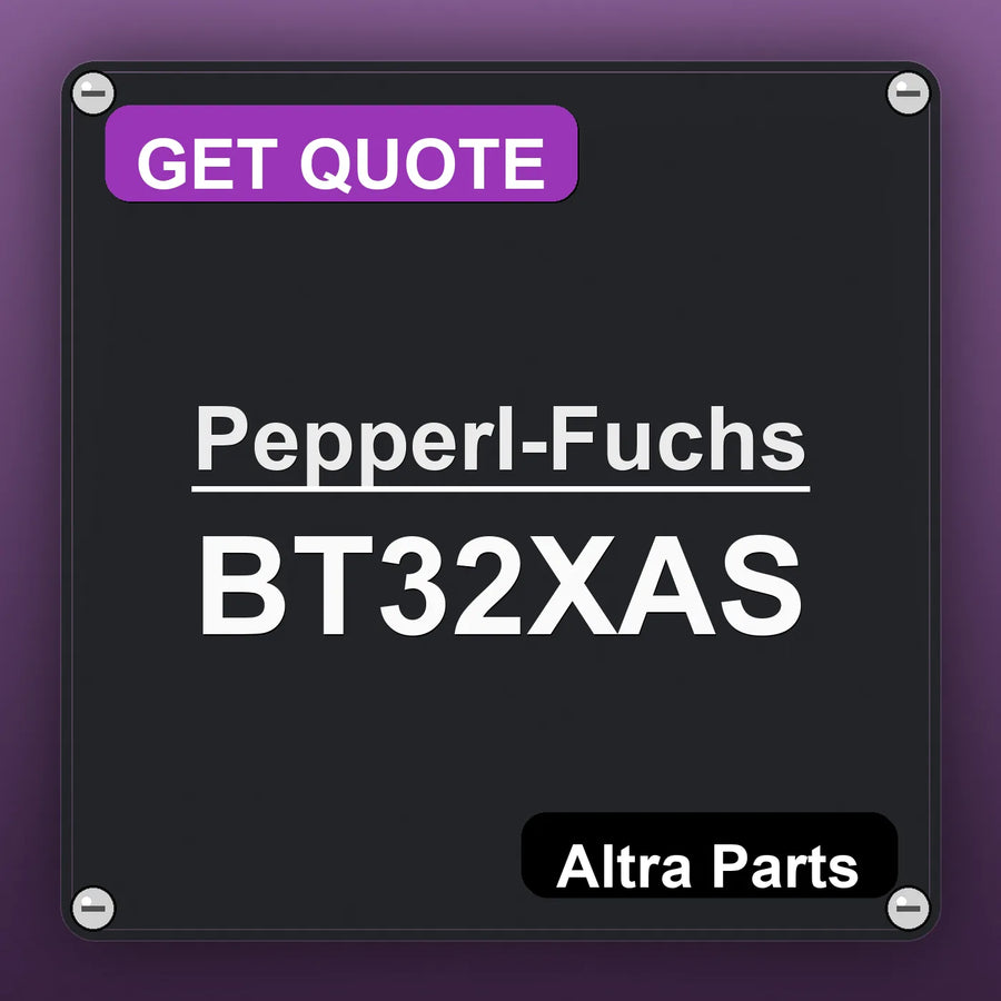 Pepperl-Fuchs BT32XAS industrial nameplate style image – Altra Parts. GET QUOTE.