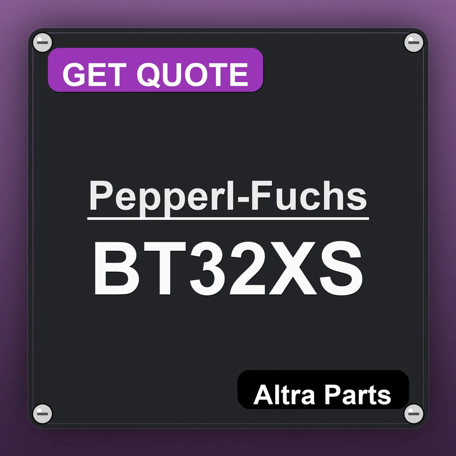 Pepperl-Fuchs BT32XS industrial nameplate style image – Altra Parts. GET QUOTE.