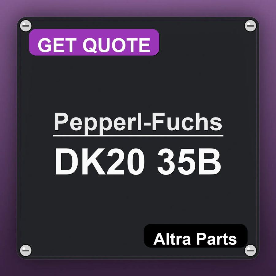 Pepperl-Fuchs DK20 35B industrial nameplate style image – Altra Parts. GET QUOTE.