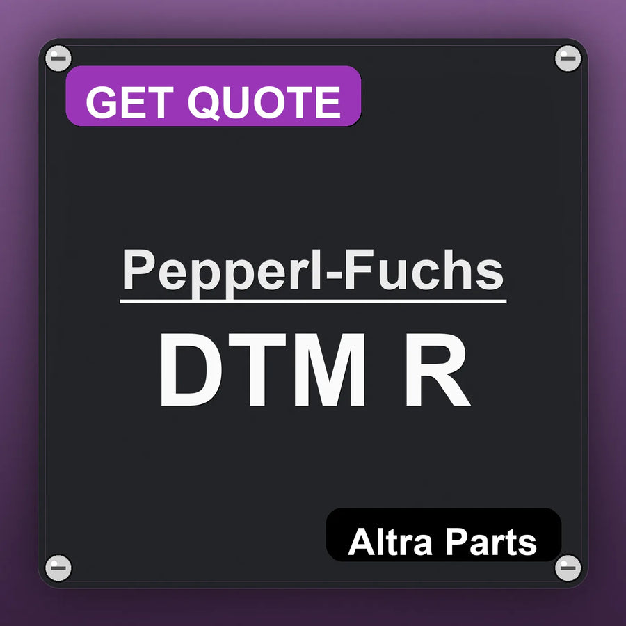 Pepperl-Fuchs DTM R industrial nameplate style image – Altra Parts. GET QUOTE.