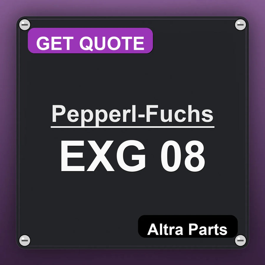 Pepperl-Fuchs EXG 08 industrial nameplate style image – Altra Parts. GET QUOTE.