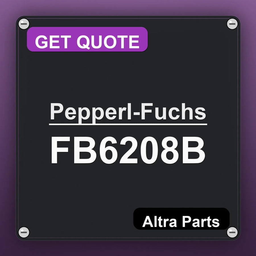 Pepperl-Fuchs FB6208B industrial nameplate style image – Altra Parts. GET QUOTE.